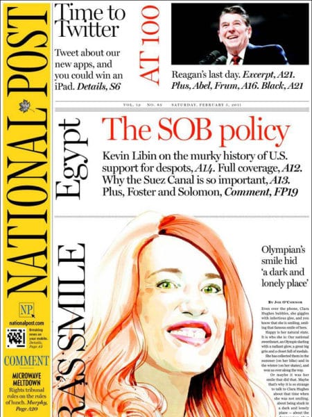 The national post cover for the week of October 4, 2011