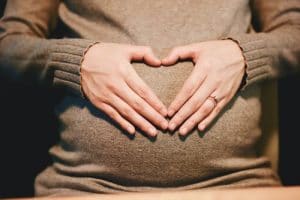 Heart Hand Sign-Pregnancy