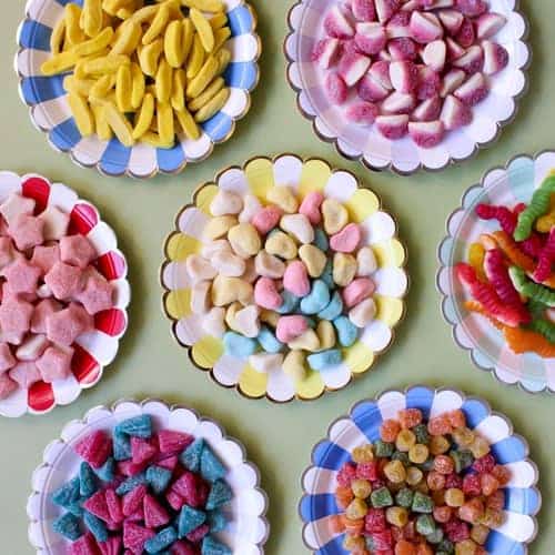 candy in bowls