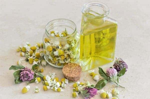 Chamomile oil for skin care