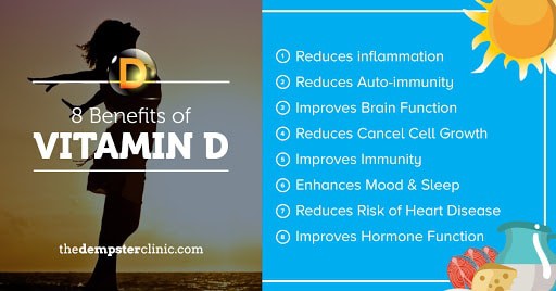 8 benefits of vitamin D